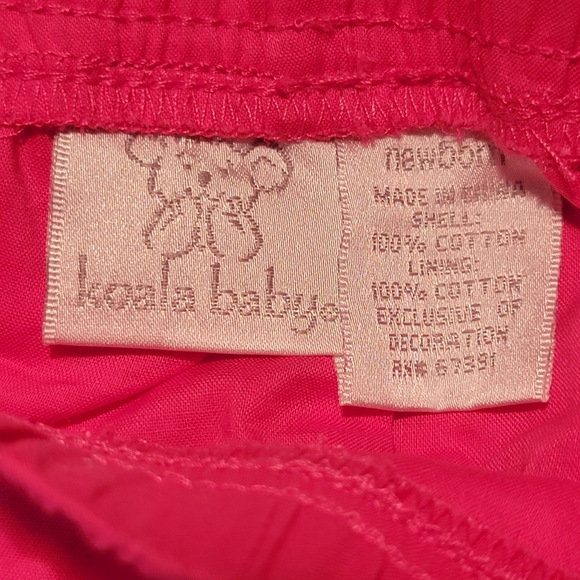 KOALA BABY ♡ 2pc Butterflies 'n LadybBugs Ruffled Top 'n Elastic Pocket Pants NB - Picture 8 of 17